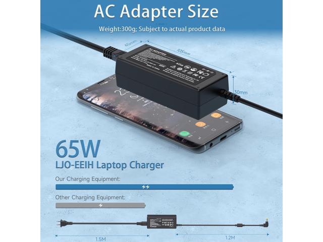 65W Laptop Adapter Power Charger for Toshiba Satellite C55 C655 C850 C50 L755 C855 L655 L745 P50 C855D C55D S55;Portege Z30 Z930 Z830;Satellite...