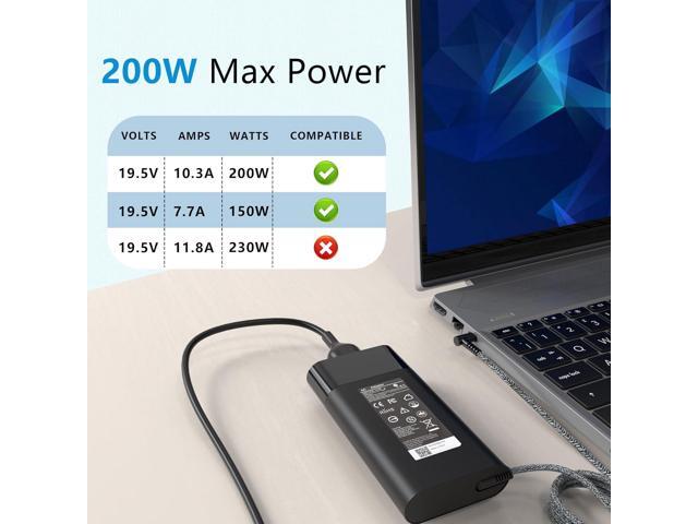 200W Laptop Charger for HP Omen Pavilion Gaming 15 16 17 Victus 15 16 ZBook 15 17 Fury Create Studio Envy 15 2020,TPN-DA10 L00818-850 L00895-003...