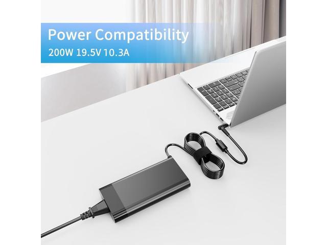 200W AC Charger Fit for HP Omen Pavilion 15 16 17 Victus 15 16 Zbook 15 17 ZBook Fury Create Studio Envy 15 2020 TPN-DA10 Gaming Laptop Power...