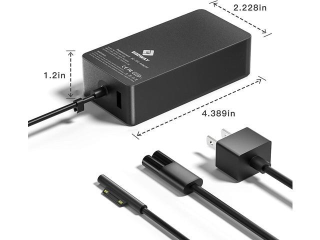 Surface Book 3 & Pro 127W 15V 8A AC Power Adapter - Compatible with Surface Pro X 7 6 5 4 3, Book 3 2 1, Laptop Studio 4 3 2 1, Go with 6ft Power Cord