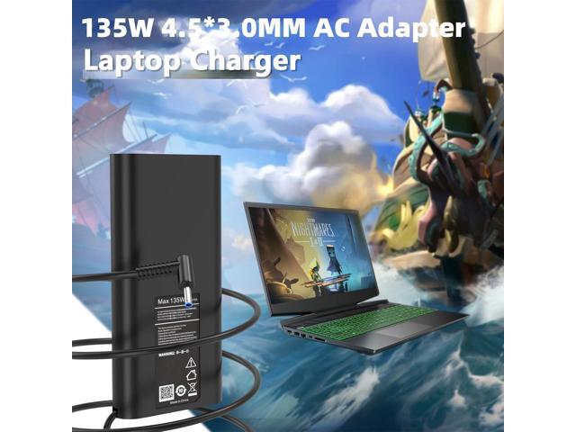 135W Laptop Charger Compatible with HP Spectre X360 15 16 2-in-1 16t-f100 15t-df1 15-df 16-f Business Laptop Pavilion Gaming 16 15 17 16-a 15-ec...