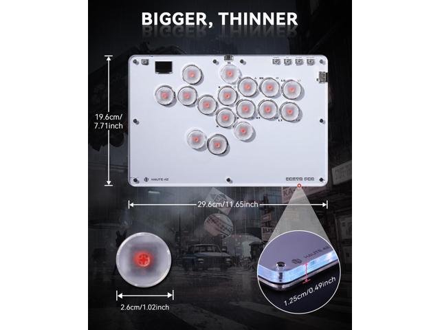 Sehawei Haute42 Arcade Stick 16Keys All-Button Gamerfinger with Turbo Functions & Custom RGB,Arcade Controller Street Fight for...