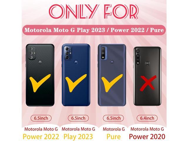 for Motorola Moto G Pure/G Power 2022 Case/G Play 2023 Case,Women Girls Cute Strawberry Style Heavy Duty Military Grade Protctive Shockproof G...