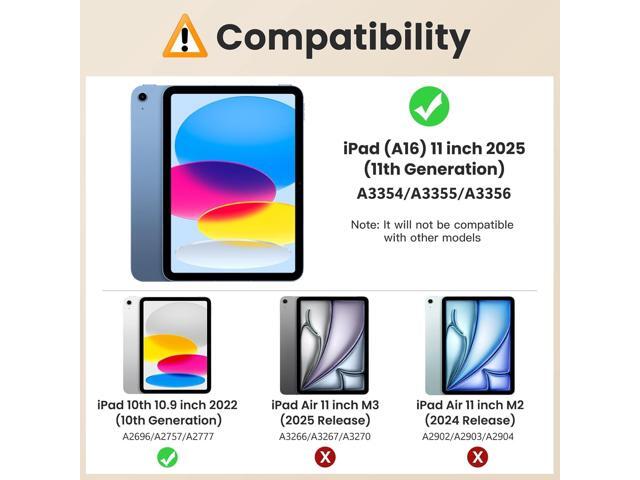 MoKo for iPad (A16) 11th Generation Case 11 inch 2025, iPad 10th Generation Case 10.9' 2022 with Pencil Holder & Pocket, Premium Leather Folio...