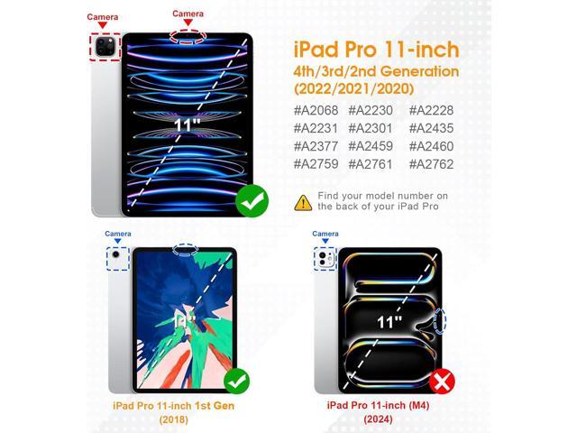 Fintie Folio Case for iPad Pro 11-inch (4th / 3rd Generation) 2022/2021 - Multiple Angles Viewing Stand Cover with Pencil Holder & Pocket, Also Fit...