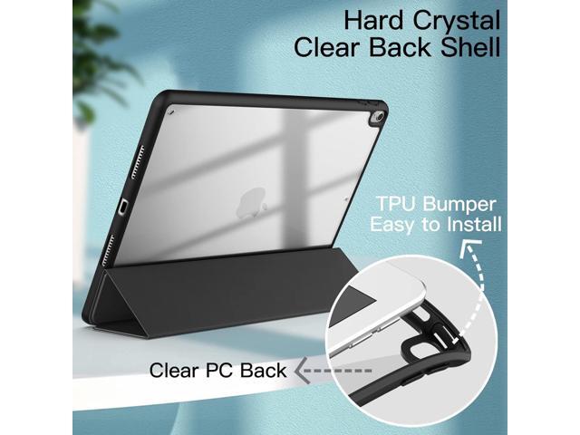 JETech Case for iPad Pro 10.5-Inch and iPad Air 3 (10.5-Inch 2019, 3rd Generation) with Pencil Holder, Clear Transparent Back Shell Slim Stand...