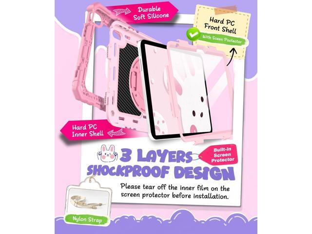 Cantis Case for iPad (A16) 11th Generation 11 inch 2025 for Girls Kids, iPad 10th Generation 10.9 inch 2022 with Screen Protector/Rotating...