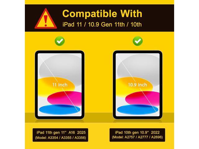 Tuiklol Case for iPad 11 inch (A16 Chip) 2025 Gen 11th / iPad 10.9 inch 2022 10th Generation,Slim Stand Hard Case Pencil Holder with TPU Back Cover...
