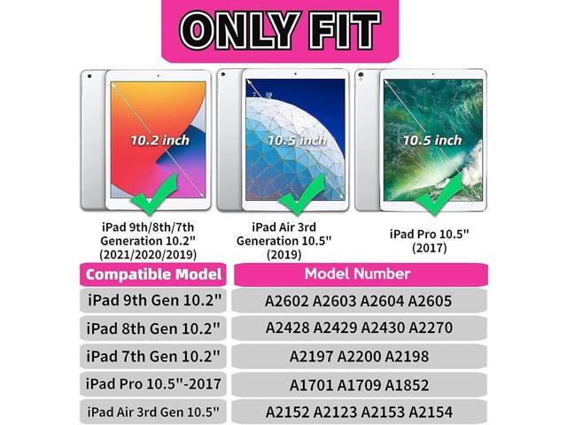 YIHE Kids Case for iPad 10.2 Inch 9th/8th/7th Generation 2021/2020/2019, iPad Pro 10.5 & iPad Air 3, Shockproof Handle Stand Kids Case with Screen...