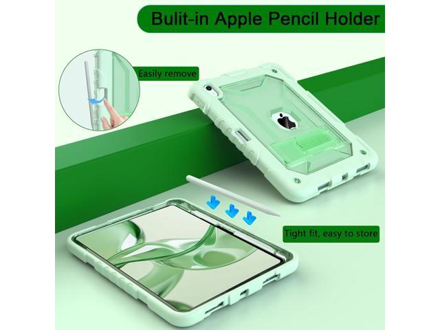 TIMISM Case for iPad (A16) 11th/10th Generation(2025/2022) with Shoulder Strap, Kickstand and Pencil Holder, Translucent Hard PC Back Cover, Heavy...