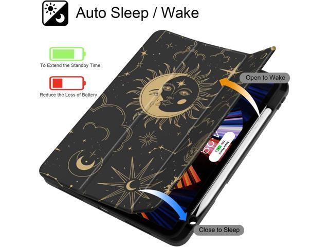 Tuiklol for iPad Pro 11 Inch Case M2 2022 Generation 4 -Built-in Pencil Holder Shockproof Cover Clear Transparent Back Shell Fit for iPad 11 2021...