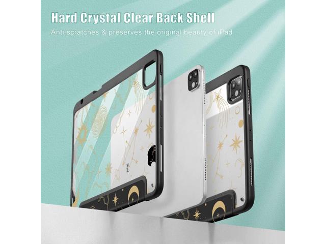 Tuiklol for iPad Pro 11 Inch Case M2 2022 Generation 4 -Built-in Pencil Holder Shockproof Cover Clear Transparent Back Shell Fit for iPad 11 2021...