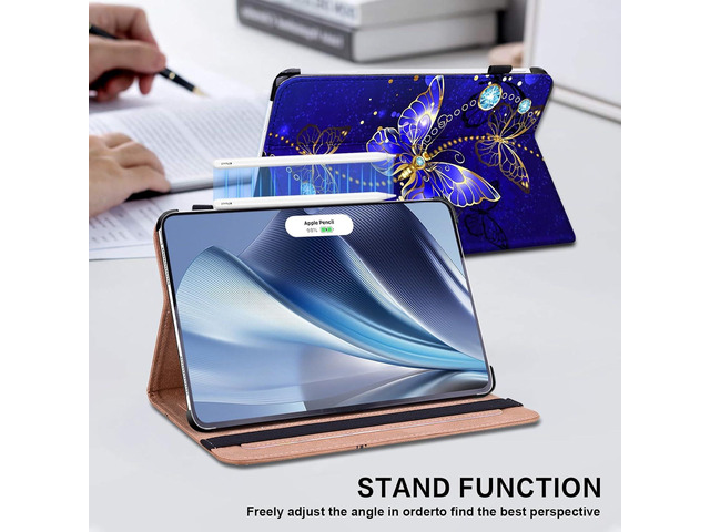 Case for iPad Air 11-inch M3 (2025) / M2 (2024) iPad Air 7th/6th Generation Case, Auto Wake/Sleep Supports Pencil Pro and Pencil(USB-C) Flip Wallet...