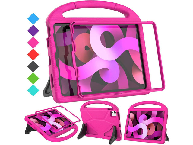 SUPLIK Kids Case for iPad Air 5th/4th Generation (10.9 inch,2022/2020), Built with Screen Protector, iPad Air 5 Kidproof Case with Handle Stand for...