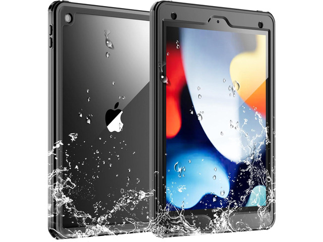 SUPFINE for Waterproof iPad 9th Generation Case, [Built-in Screen Protector] [IP68 Waterproof] Full Body Rugged Shockproof Protective Cover for...