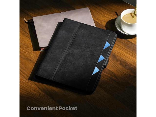 Handmade Case for iPad Pro 13 Inch M4 2024 A2925 A2926 A3007 with Pencil Holder Pocket,Multi Angles Stand,Magnetic Closure,Vegan Leather Folio...