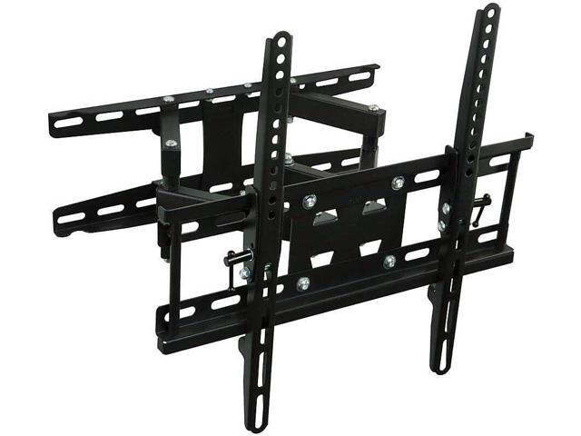 Mount-It! Full Motion TV Wall Mount Stable Dual Arm Articulating Bracket for 32-55 Inch TVs Swivel, Tilt & Extend Universal VESA Wall Mount...