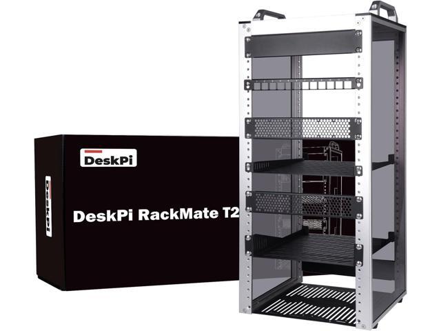 GeeekPi 12U Server Cabinet, 10 inch Server Rack for Network, Servers, Audio, and Video Equipment, DeskPi RackMate T2 Rackmount, 10.23 inch Depth