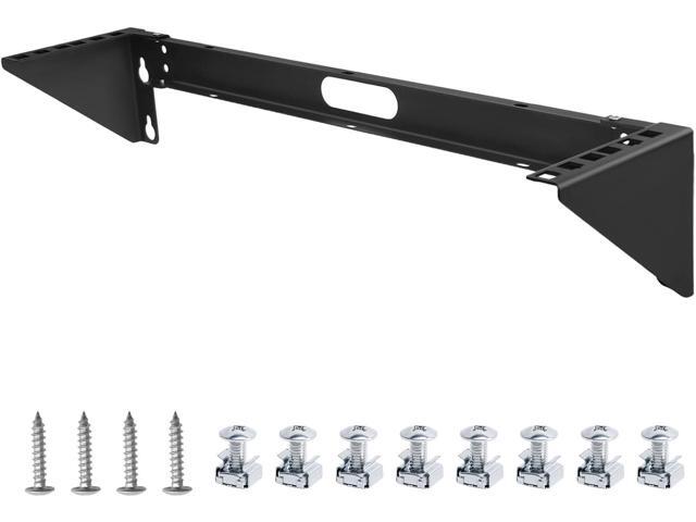 2u Hinged Wall Mount Patch Panel Bracket, 2u Patch Panel Bracket, Vertical Wall Mount Rack for 19 inches Networking Equipments Including Mounting...