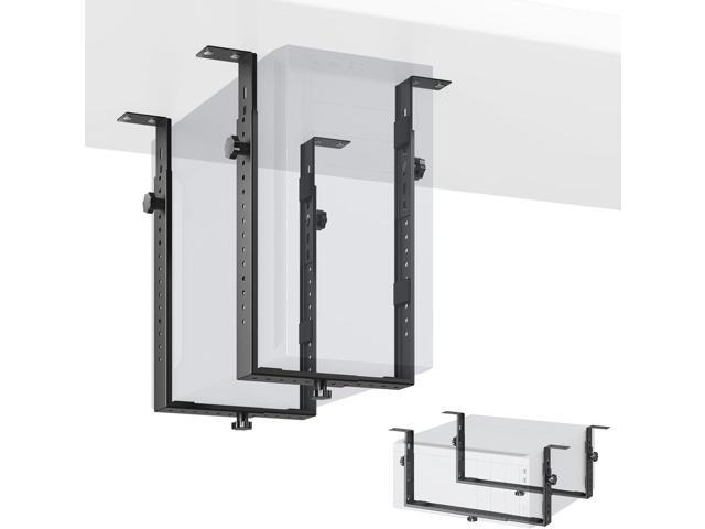 PUTORSEN Under Desk PC Mount for Mid/Mini-Tower Cases - Vertical/Horizontal CPU Holder up to 77 lbs, Space-Saving Computer Rack for...