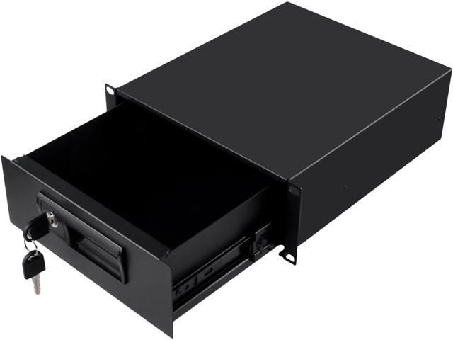 GeeekPi 10 inch 2U Rack Mount Lockable Drawer, Server Cabinet Case for DeskPi RackMate T2/T0 Plus/T1 Plus/TL1