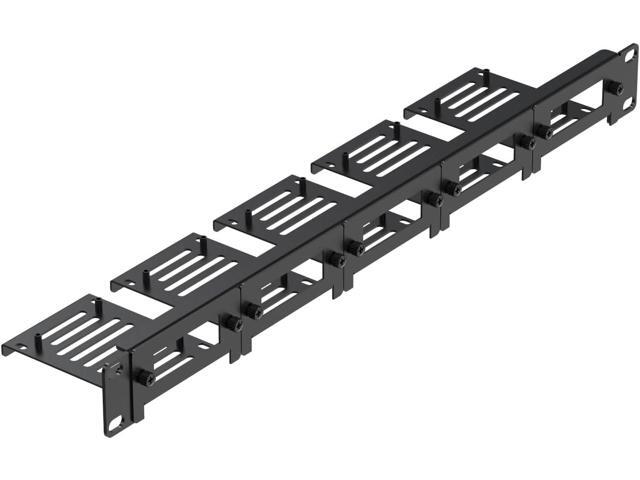 UCTRONICS 19' 1U Carbon Steel Raspberry Pi Rack Mount, Holds Up to 5 Raspberry Pi 5/4B/3B+ Boards, Removable Front Brackets, Compatible with 2.5' SSDs