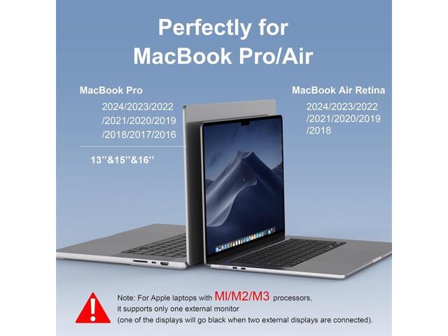 Docking Station for MacBook Pro Air,USB C Docking Station Dual Monitor,Dual HDMI Adapter Hub for Mac MacBook Pro with 2 HDMI(4K @60Hz), 3 USB3.0,SD...