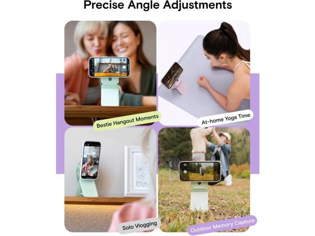MOFT Phone Tripod Stand Selfie Stick for iPhone, Multi-Angles iPhone Stand, Lightweight & Portable Phone Holder, Strong Magnets, MOVAS Vegan...
