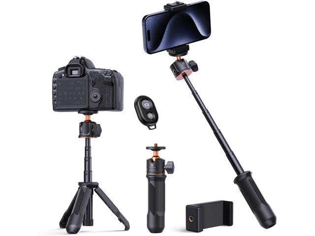 K & F Concept Selfie Stick Tripod, Handheld Tripod Small Camera Tripod Max Load Capacity 2kg, 1/4' Screw Universal for Sony A1 II A7 IV ZV-1F Canon.
