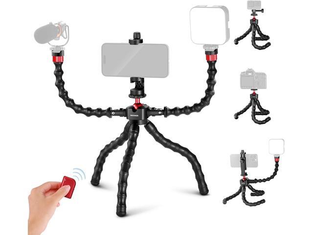 NEEWER T91 Flexible Tripod for iPhone Mini Cellphone Tripod Stand for Vlog, Magic Arms/Shutter/Phone Clamp/Action Camera Mount Compatible with GoPro