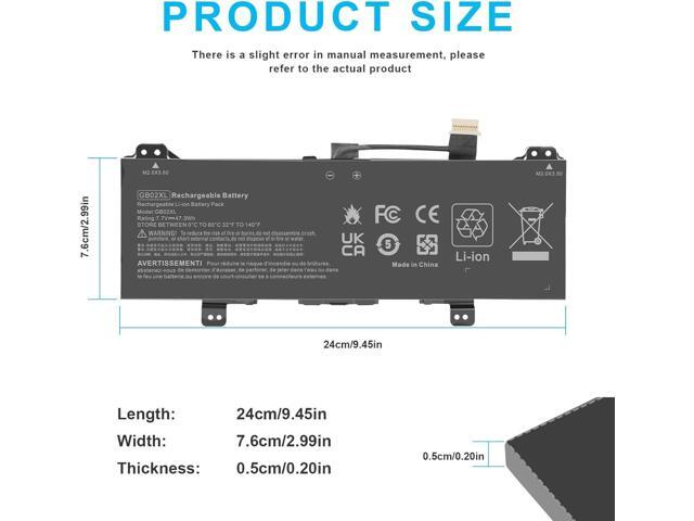 Fancy Buying GB02XL L42550-271 Laptop Battery for HP Chromebook X360 14A 14-DB 11 G8 G7 G1 G2 EE/Chromebook 11A G8 G5 G6 EE/Chromebook 14 G5...