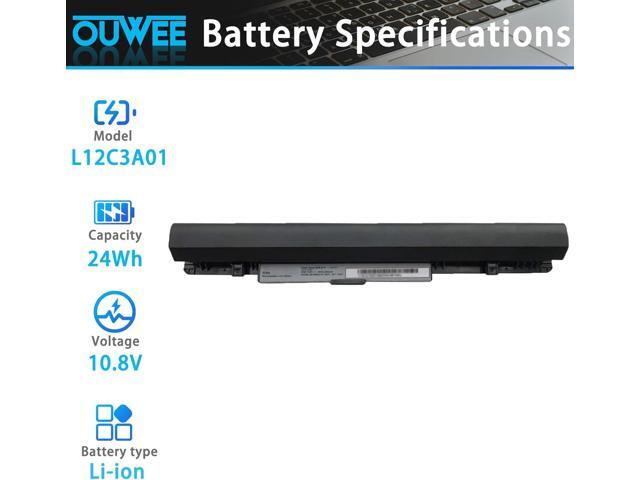 L12C3A01 L12M3A01 Laptop Battery Compatible with Lenovo ideapad S210 S210Touch S215 S20-30 S20-30Touch Series Notebook L12S3F01 121500185 121500169...