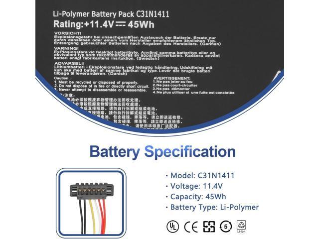 ANTIEE C31N1411 Laptop Battery Compatible with ASUS ZenBook UX305 UX305F UX305FA UX305C UX305CA U305 U305F U305FA U305UA U305CA U305LA Series...