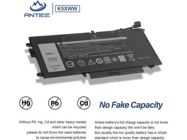 ANTIEE K5XWW Laptop Battery for Dell Latitude 5289 7389 7390 2-in-1,Latitude 12 5000 E5289 L3180 Series P29S P29S001 P29S002 6CYH6 71TG4 725KY...