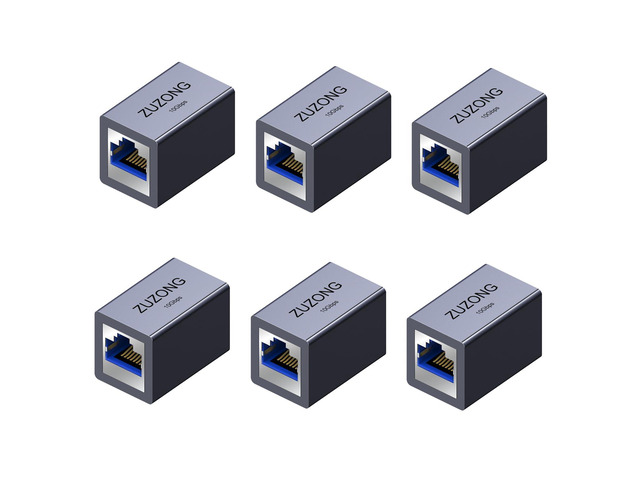 10GB RJ45 Coupler Ethernet Coupler, 10Gbps in Line Coupler for Cat8/Cat7/Cat6a/Cat6/Cat5e/Cat5 Ethernet Cable Extender Adapter for PC Router Modem...