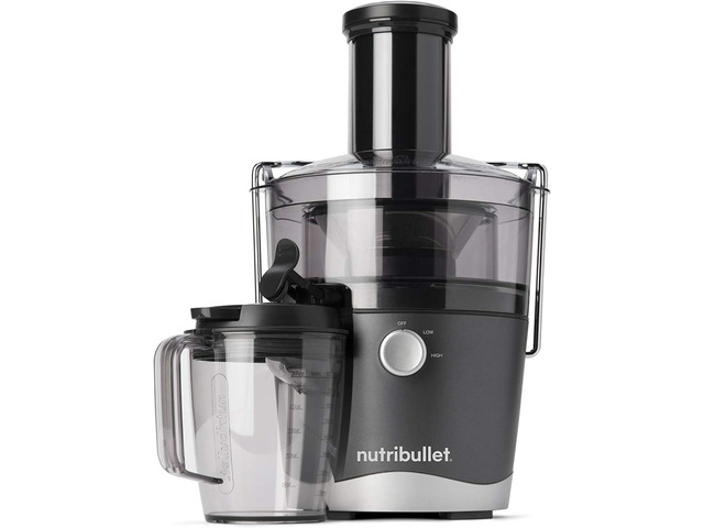 NutriBullet Juicer Centrifugal Juicer Machine for Fruit, Vegetables, and Food Prep, 27 Ounces/1.5 Liters, 800 Watts, Gray NBJ50100