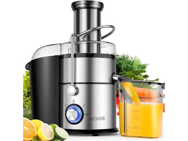 1300W KOIOS Centrifugal Juicer Machines, Juice Extractor with Extra Large 3inch Feed Chute, Full Copper Motor, Titanium-Plated Filter, High Juice.
