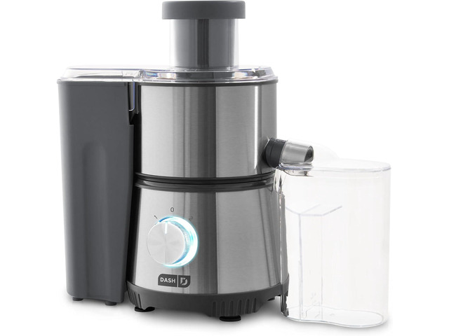 Dash Compact Centrifugal Juicer, Press Juicing Machine, 2-Speed, 2' Wide Feed Chute for Whole Fruit Vegetable, Anti-drip, Stainless Steel Sieve -...