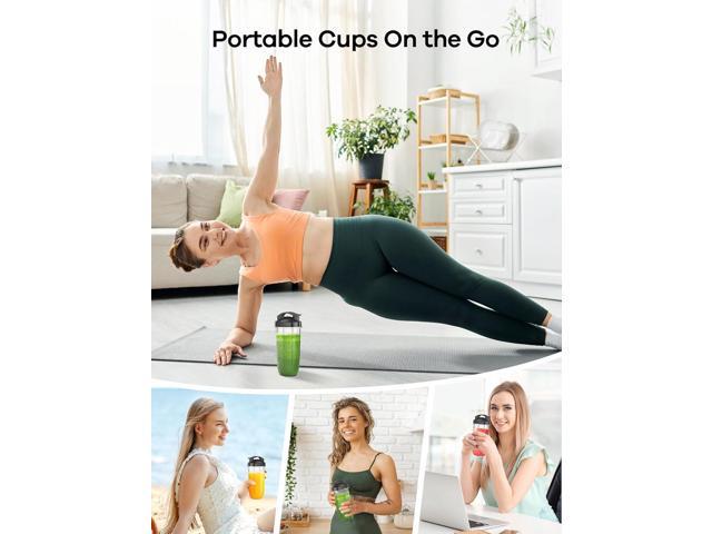 Ganiza Blender for Smoothies, 14Pcs Personal Blender for Shake and Smoothies for Kitchen with 3 Portable Cups (1x24oz & 2X17oz), Single Serve...