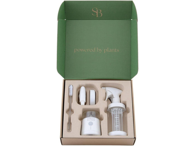 Create Plant-Based Sprays in Minutes with Powerful Electric Blender & Glass Spray Bottle, Perfect for BBQ, Grilling & BPA-Free, Food-Grade