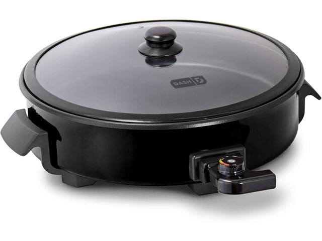 Dash Family Size Electric Skillet with 14 inch Nonstick Surface + Recipe Book for Pizza, Burgers, Cookies, Fajitas, Breakfast & More, 20 Cup...