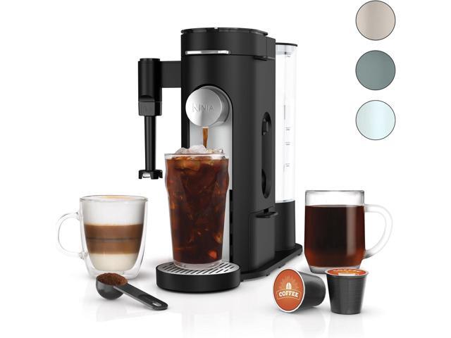 Ninja Coffee Maker Single Serve Brew with Coffee Pods & Grounds Compatible with K-Cup Coffee Pods 4 Brew Styles, up to 24oz Cup Sizes &.