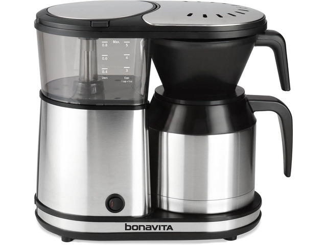 Bonavita 5 Cup Drip Coffee Maker Machine, One-Touch Pour Over, Auto Pause Brewing with Stainless Steel Double Wall Thermal Carafe, SCA Certified,...
