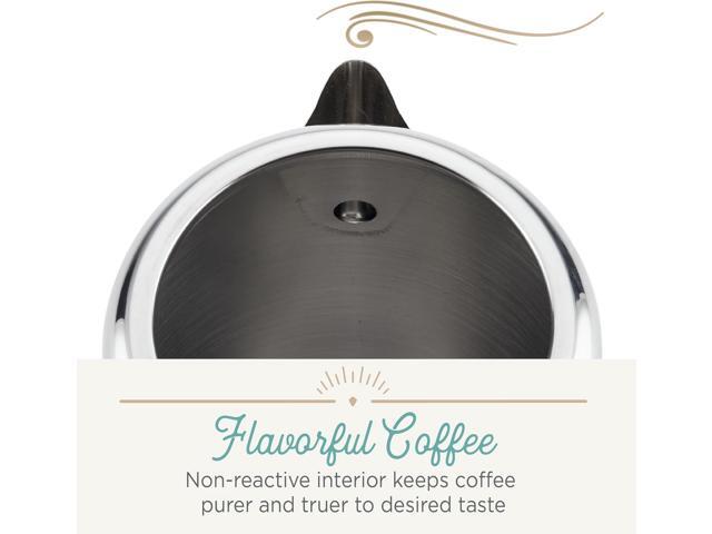 Farberware 47053 Classic Stainless Steel Yosemite 12-Cup Coffee Percolator, 12 Cup Coffee Maker, Silver