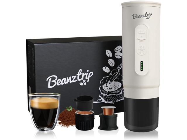 H02 PRO Portable Electric Espresso Maker, Small Coffee Machine Compatible with Nespresso Capsule Original Pods & Ground Coffee, Mini Travel Size.