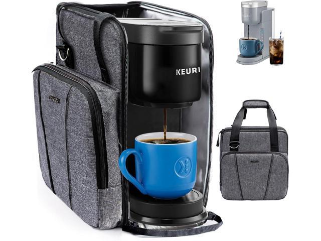 BAGSPRITE Coffee Maker Travel Bag Compatible with Keurig K-Express Coffee Maker, K-Iced Single Serve Coffee Brewer Carrying Case with Multiple.