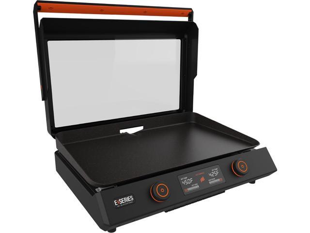 Blackstone 22-Inch Electric Griddle - 1600W Non Stick Ceramic Titanium Coated Stainless Steel Tabletop Griddle with EZ-Touch Control Dial, LCD.