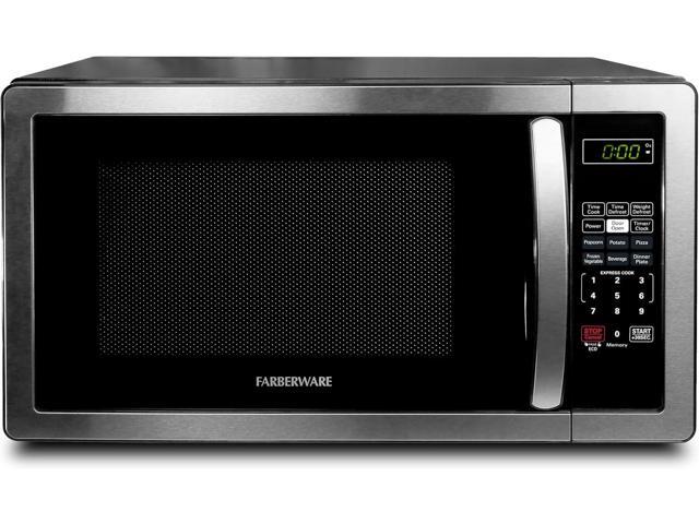 Farberware Countertop Microwave 1000 Watts, 1.1 cu ft - Microwave Oven With LED Lighting and Child Lock - Perfect for Apartments and Dorms - Easy.