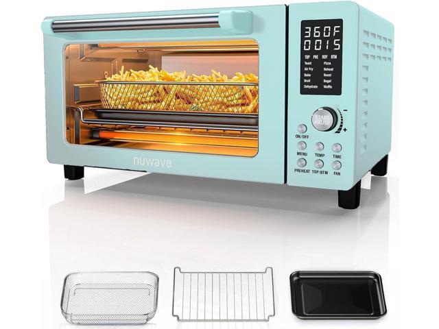 Nuwave Bravo Pro Smart 21QT Toaster Oven Air Fryer Combo, Convection Oven Countertop, 10 functions all in 1, with even & quick crisp technology,.
