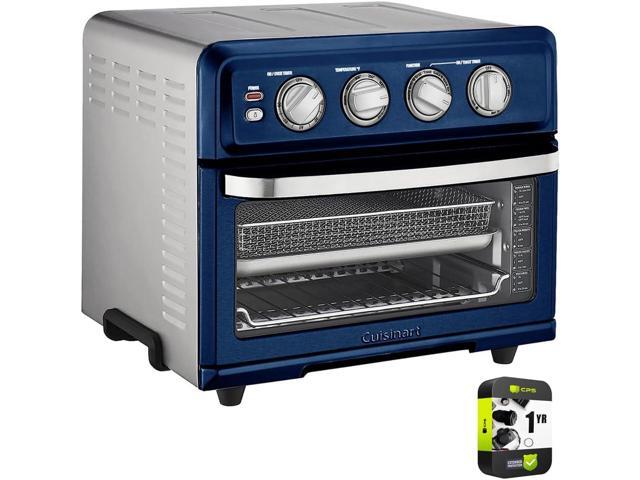 Cuisinart TOA-70NV AirFryer Toaster Oven with Grill, Navy Blue Bundle with 1 YR CPS Enhanced Protection Pack